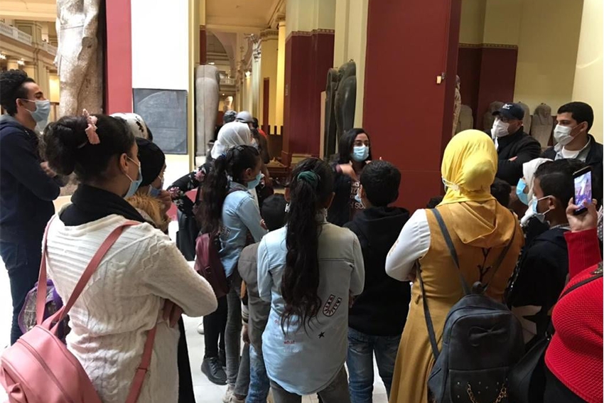 History lessons trip to the Egyptian Museum